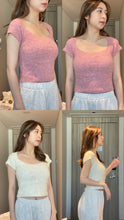 Load image into Gallery viewer, Short Sleeve Knit Top
