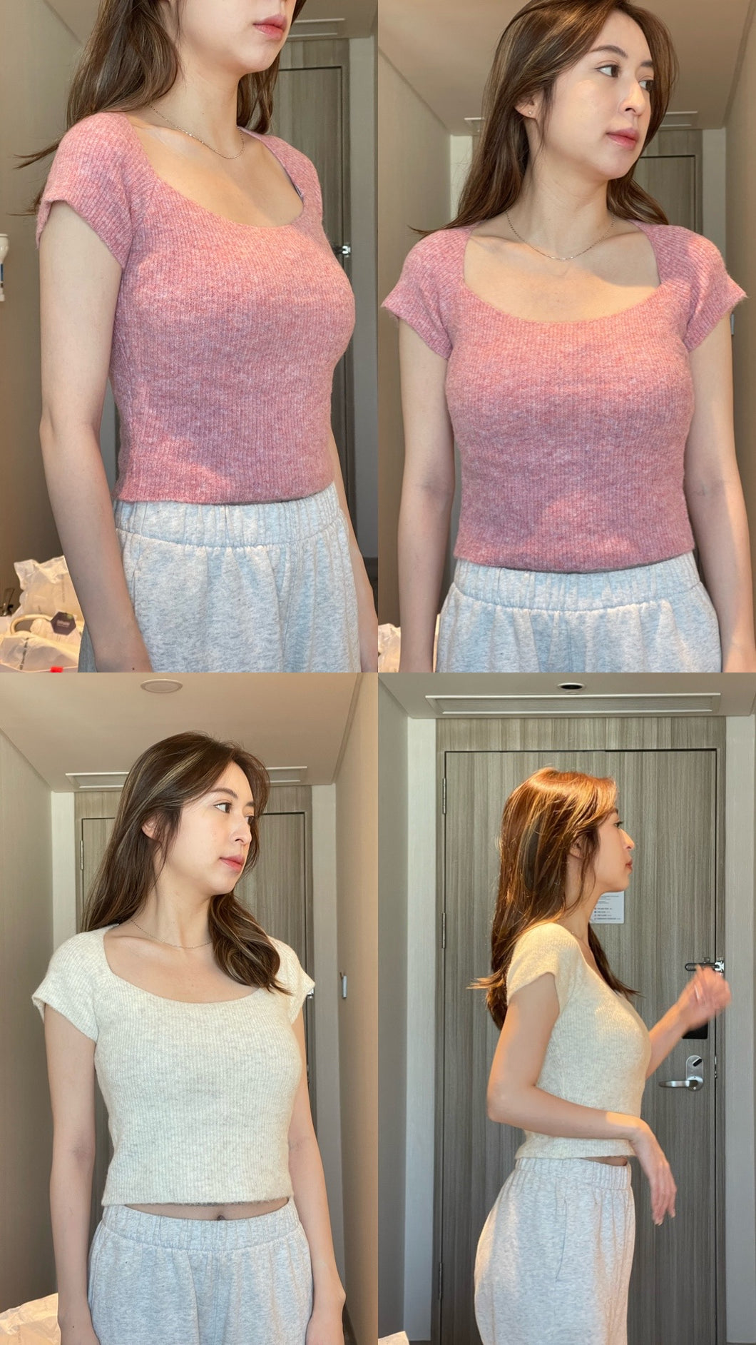 Short Sleeve Knit Top