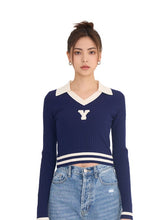 Load image into Gallery viewer, Y Logo Knit Top
