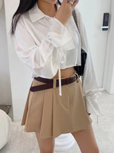 將圖片載入圖庫檢視器 Solid Pleated Skirt
